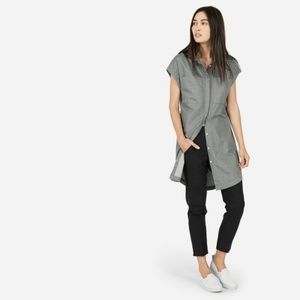 Everlane shirt dress (gray)